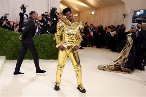 lil nas x gold suit